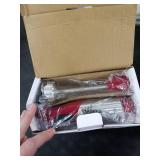 KOIOS 5-in-1 Hand Immersion Blender, 1000W 12 Speed Handheld Blender Stick with Copper Motor Stainless Steel Blade, 600ml Mixing Beaker,500ml Food Processor, Whisk, Milk Frother, Non-BPA, Red