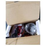 KOIOS 5-in-1 Hand Immersion Blender, 1000W 12 Speed Handheld Blender Stick with Copper Motor Stainless Steel Blade, 600ml Mixing Beaker,500ml Food Processor, Whisk, Milk Frother, Non-BPA, Red