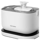 PETLIBRO Cat Water Fountain, Cordless Pet Water Fountain Battery Operated, 2.5L/84oz Dockstream Water Fountains for Cats Indoor, Cat Fountain with Stainless Steel Tray, Easy to Clean BPA-Free