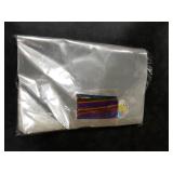 SOMIOCO Large Cellophane Bags 12 x 16 100pk Clear cellophane Treat Gift Goodie Bags for Small Business, Cookies, Candies, Soaps, Party Favors Packaging with Colorful Twist Ties