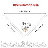 Dog of Honor Wedding Engagement Bandana - Maid of Honor, Ring Bearer, Bridal Party Announcement Photo Props - Puppy Bandana for Small Medium Cat Dogs