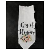 Dog of Honor Wedding Engagement Bandana - Maid of Honor, Ring Bearer, Bridal Party Announcement Photo Props - Puppy Bandana for Small Medium Cat Dogs