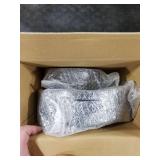 Fabulous Party 100PCS Green Plastic Plates-Crystal Design Green Disposable Plates with Gold Rim, Fancy Disposable Plates Include 50 Dinner Plates, 50 Dessert/Salad Plates for Party & Christmas