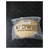 APOWUS Sticky Bra Push Up for Women 2 Pair, Adhesive Invisible Bra, Backless Strapless Bras with Nipple Covers (Nude+Nude/C)