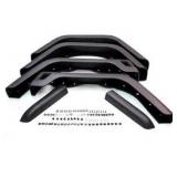 Replacement Fender Flare Kit - fits Jeep Wrangler (1997-2006) (with side extensions (Paintable Parts))
