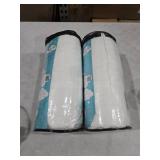 kinder Fluff Children Pillows for Bed (2X) - The Only Kids Pillow 300T Cotton Shell & Down Alternative Fill - Travel Pillow for Children Bedding Set Sleeping Pillow Floor Bed Pillows (14x20in - White