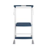 COSCO 2-Step Kitchen Stepper Adult Folding Step Stool  Kids Folding Kitchen  Helper  (Steel/Resin)