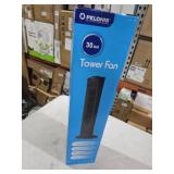 Pelonis 30 Inch 3-Speed Oscillating Tower Bedroom Fan with Auto-off Timer  Black