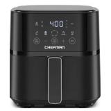 Chefman Air Fryer 4 QT Compact Airfryer for Quick & Easy Meals in Minutes, Features Hi-Fry Technology for Extra Crisp, Touchscreen Controls with 4 Presets, Nonstick & Dishwasher Safe Basket - 