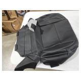 Black Driver or Passenger Side Bottom Perforation Microfiber Leather Seat Cover Compatible with Chevy GMC Silverado Tahoe Suburban Yukon Sierra 2014 2015 2016 2017 2018 2019