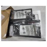 PARTPHONER Outdoor Light Fixtures Wall Mount Wall Sconce Black Aluminum 2 Pack Waterproof, Exterior Light Fixture, Porch Light, Anti-Rust, Clear Glass, Doorway, Garage