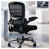 TRALT Office Chair - Ergonomic Desk Chair with Adjustable Lumbar Support, Mesh Computer Chair, Executive Chairs for Home Office Comfortable Lumbar Support (Black)