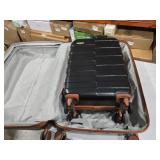 Luggage Sets 2 Piece Hardshell Expandable Lightweight Ultra Durable 100% PC Carry On Travel Suitcase with TSA Lock Spinner Wheels, Premium Black