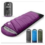 Sleeping Bags for Adults Cold Weather & Warm,Backpacking Camping Sleeping Bag for Tall Girls Boys,Lightweight,Compact,Waterproof Camping Gear for Traveling,Hiking,Hotel,Outdoor & Indoor