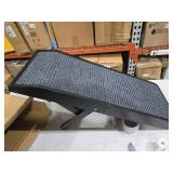 Wood Dog Ramp for Bed, 5-Level Adjustable Height (10\" to 21\") Pet Ramp with Non-Slip Surface for Couch, Bed and Car, Foldable Dog Ramp for Small, Medium to Large Dogs, Up to 200LBS Black