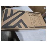 computer desk with Drawers black+black legs a01 32inch