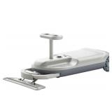 Kids Cleaning Kart, Electric Wiggle Car for Kids, 5-Speed Telescopic, with Bearing Steering Stem, Lighted Wheels and Storage Space,Portable Go Kart for Kids 3 and Up, Gray