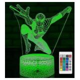 YOOEI Night Light for Kids Cool Gifts 3D Illusion Lamp with 16 Colors Changes  Kids Bedside Lamp Toys for 3 4 5 6 7 8 Year Old Boys Christmas Birthday Gifts