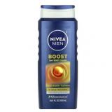 2 PackNivea Men  Boost 3-In-1 Body Wash  Citrus Scent + Caffeine  16.9 fl oz (500 ml)