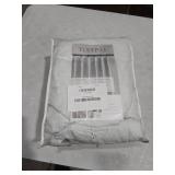 Topfinel Pinch Pleated Curtains 96 Inch Long, 100% Blackout Thermal Insulated Natural Linen Pinch Pleat Viral Drapes with Hooks Rings 2 Panel Sets, Neutral Beige Ivory 8FT Back Tab Window Curtains