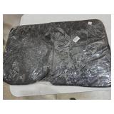 Hyuduo Bathroom Non Slip Mat Set 3Pcs (Toilet Bath Mat, Toilet Lid Cover Mat, Floor Mat) with a Non Slip Cobblestone Embossed Texture, Soft and Floor Pads for Bathroom, Kitchen