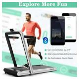 $1380 SuperFit 4.75HP 2 In 1 Folding Treadmill W/Remote Control