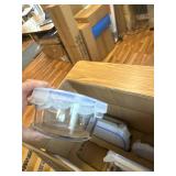 Amazon Basics Leak-Proof Glass Food Storage, 14-Piece Set