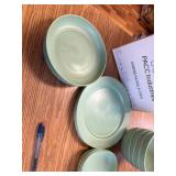 $50 23pcs Wheat Straw Unbreakable Dinnerware Set, Service for 4