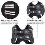 $52 Prodigen Weight Vest 20 Lbs, Weighted Workout Vest Black