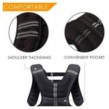 $52 Prodigen Weight Vest 20 Lbs, Weighted Workout Vest Black