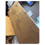 $140 Queen Corduroy Platform Bed Frame, Tufted, No Box Spring, Cream