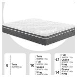 $160 12 Inch Full Hybrid Mattress - Memory Foam & Pocket Coils