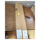 2 pack - Mainstays 1" Cordless Room Darkening Vinyl Blind, Gray, 34"x64"