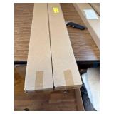 2 pack - Mainstays 1" Cordless Room Darkening Vinyl Blind, Gray, 34"x64"