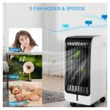 $120 COSTWAY Evaporative Cooler, Remote, Bladeless Fan, Ice Packs