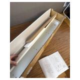 $60 Rolling Storage Cart 7.9" W, 3 Tier White Slim Utility Cart