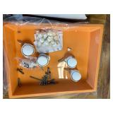 $85 Costway 20 Drawers Rolling Storage Cart, Macaron, on Wheels