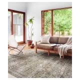 $213 Loloi II Layla 8 X 10 Antique/Moss Indoor Oriental Rug