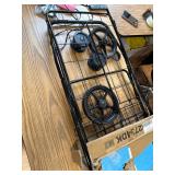 $80 Costway Folding Shopping Cart Jumbo Basket with Swivel Wheels