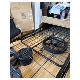 $80 Costway Folding Shopping Cart Jumbo Basket with Swivel Wheels