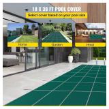 $370 VEVOR Pool Safety Cover, 16x36 ft, Mesh, Hardware Included