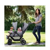 $200 Costway Twin Baby Lightweight Travel Stroller - Gray