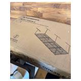 $135 36in x 96in x 22-40in White Ceiling Mounted Storage Rack