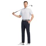 M MAELREG Golf Shirts Men Short Sleeve Dry Fit Striped Polo size XXL
