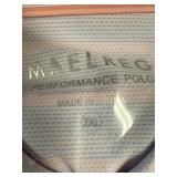 M MAELREG Golf Shirts Men Short Sleeve Dry Fit Striped Polo size XXL