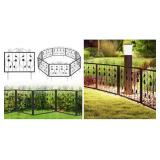 Mondawe 2-ft H x 2-ft W Black Steel Corral Gate