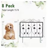 Mondawe 2-ft H x 2-ft W Black Steel Corral Gate