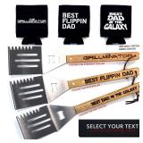 Grilling Seasonings Gift Set: Tongs, Magnet, Cooler, Spatula.