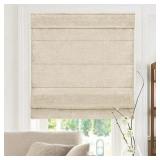 $72 Chicology Cordless Roman Shade, Light Filtering, 31"W X 72"H
