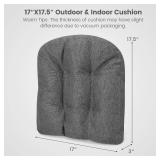 $67 SlickBlue 2 Pack U Shaped Chair Pads 17.5 x 17 Inch for Chairs